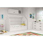 Detská posteľ domček DOMI 1 biela - biela 160x80cm